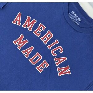 American Giant Shirt Mens XL Flag Collection USA American Made Tee Blue